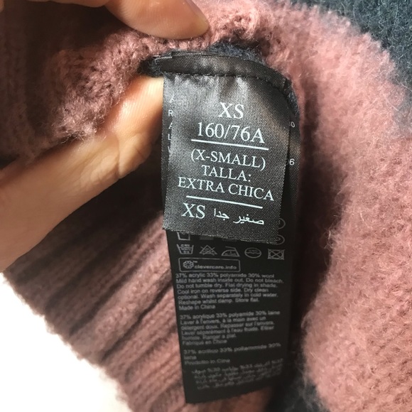 All Saints Lou Sweater in Moss Green/Rose XS - Picture 7 of 10